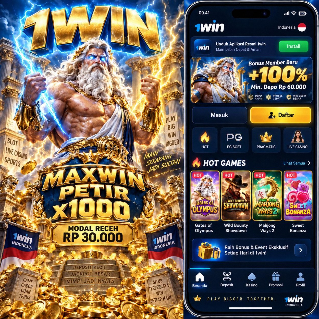 1WIN - 1win Portal Hiburan Game Online Mobile Resmi & Terpercaya